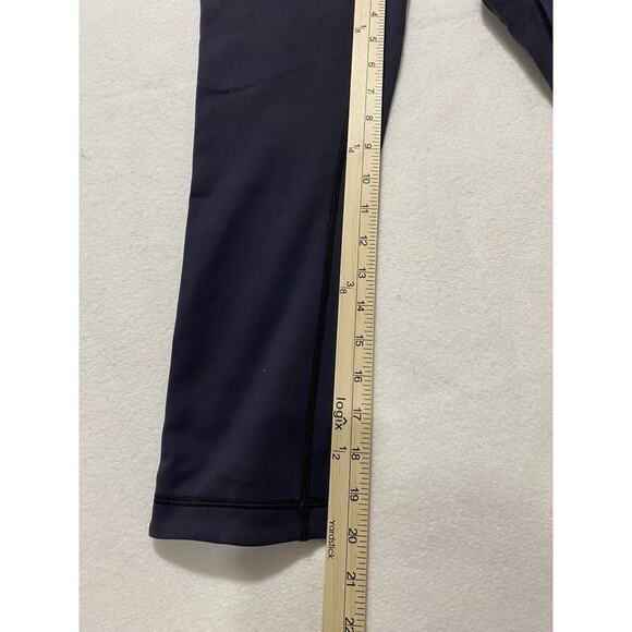 Lululemon Wunder Under Crop III Leggings 6 Reversible Black Sapphire Blue - Picture 10 of 10